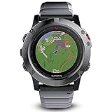 Garmin Fenix 5X Sapphire 010-01733-03, Reloj inteligente multideportivo con GPS , Gris (Black, Grey)