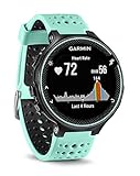 Garmin Forerunner 235 - Reloj con pulsómetro en la muñeca, unisex, color eléctrico Negro y Azul Hielo, talla única