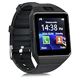 Reloj inteligente de DZ09; Bluetooth, con ranura para tarjeta SIM y hacer llamadas telefónicas cámara de 2,0 MP,...